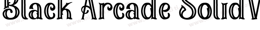 Black Arcade SolidV字体转换